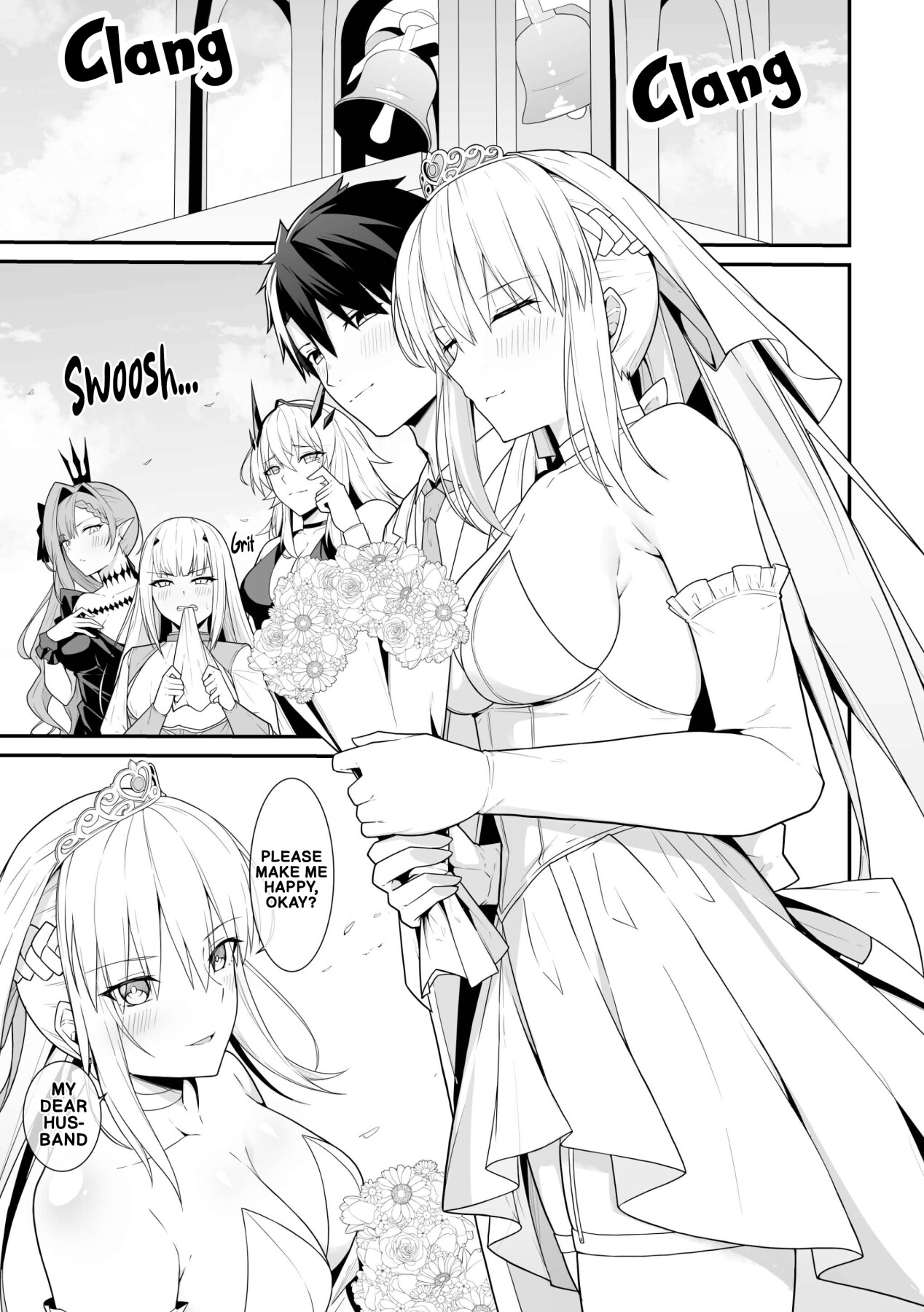 Hentai Manga Comic-Wedding Night with Her Majesty the Queen Morgan-Read-2